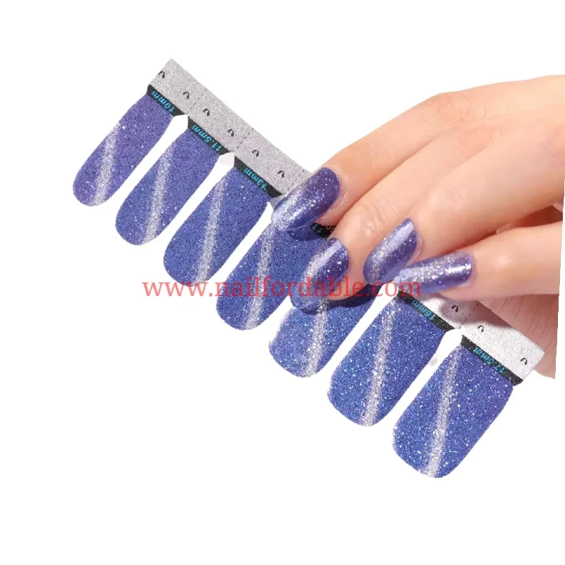 nail repair with fortifier-finish polish-Cat Eye -Postal Blue