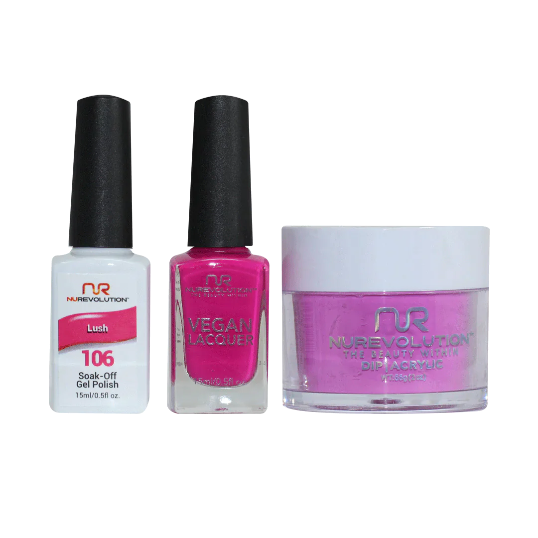 nail polish dew settle-NuRevolution Trio set 106 Lush