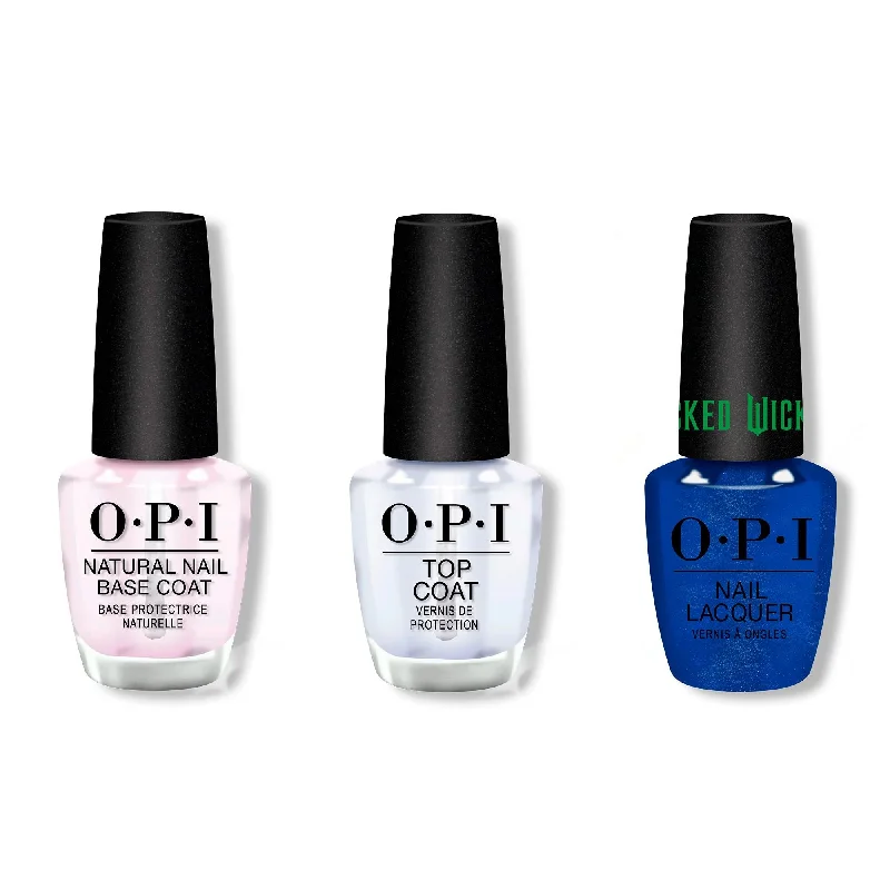 nail polish sponge press-OPI - Nail Lacquer Combo - Base, Top & I'm the Wonderfullest