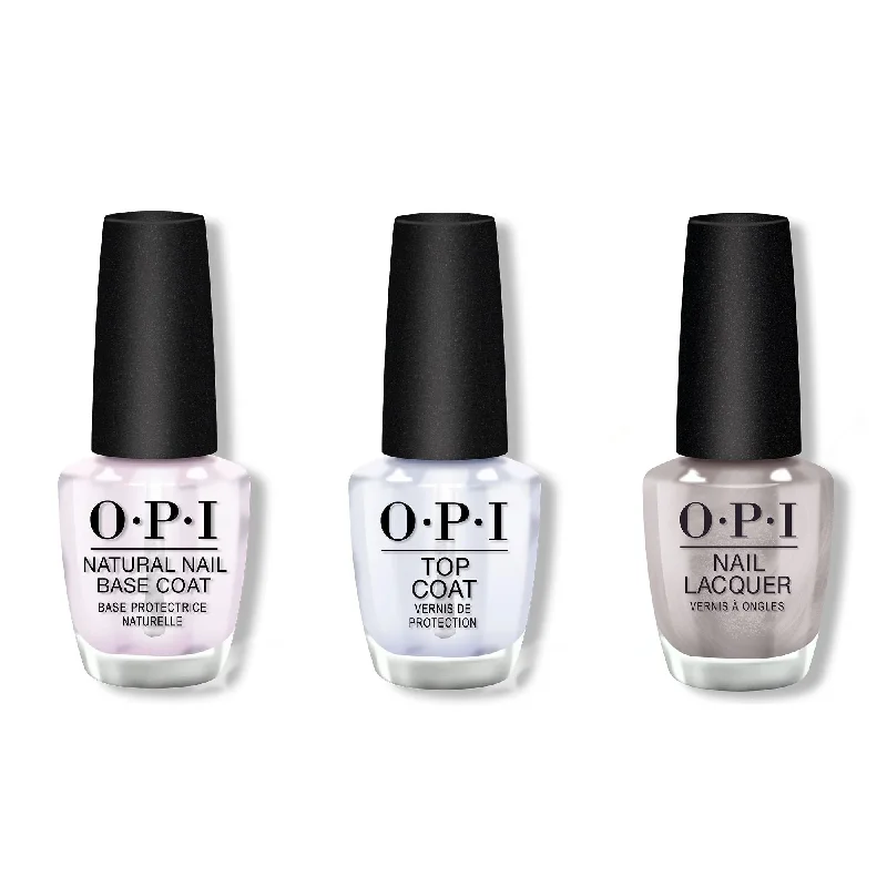 nail polish frost carve-OPI - Nail Lacquer Combo - Base, Top & Chrome Clawz