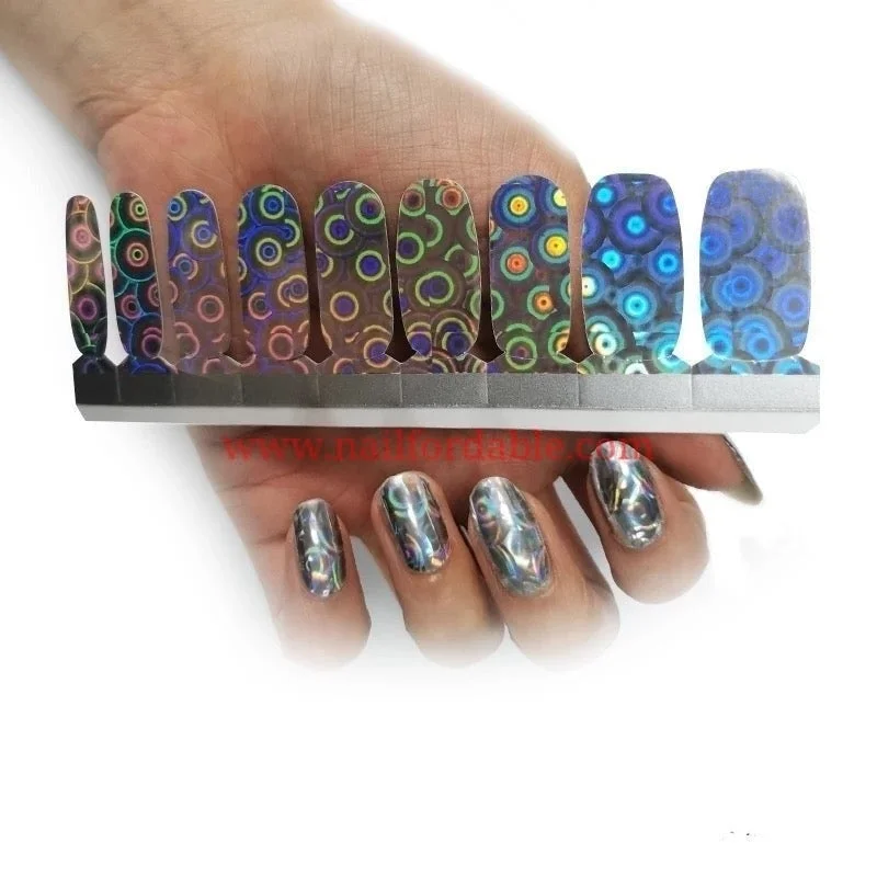 nail repair with best-choice kit-Silver bubbles (Chrome)