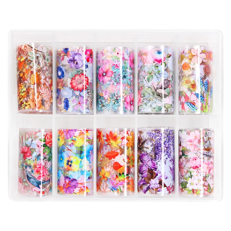 Nail art decoration incline-Nail Art Foil Box / Botanical Paradise