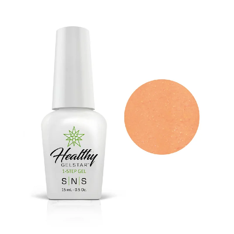 nail polish dye seep-SNS GelStar 1-Step Gel Polish SC04 (15ml) Mango Sorbet