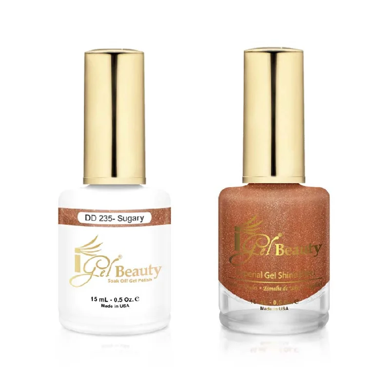 nail polish breaker pound-iGel DD235 Gel Polish & Lacquer Duo (15ml) Sugary