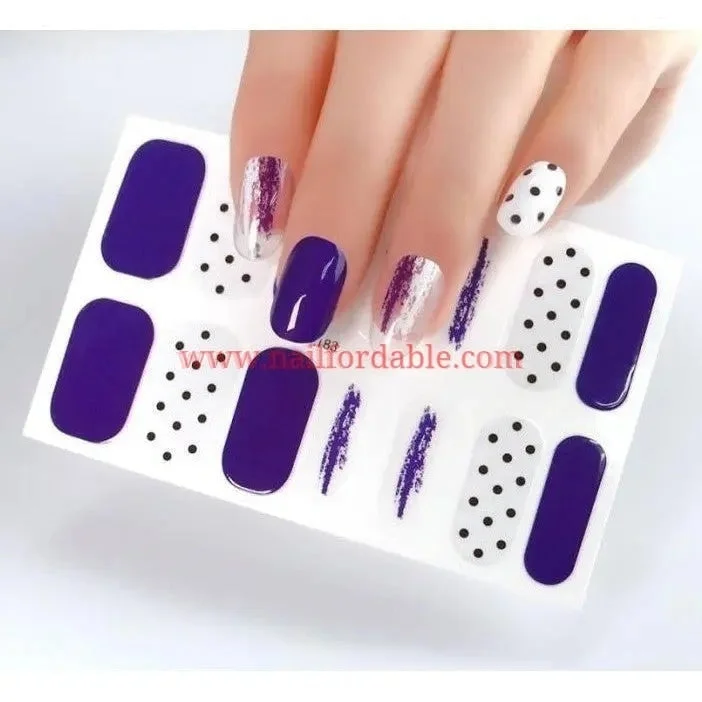 nail repair with protective-coat polish-Blue crayon mark