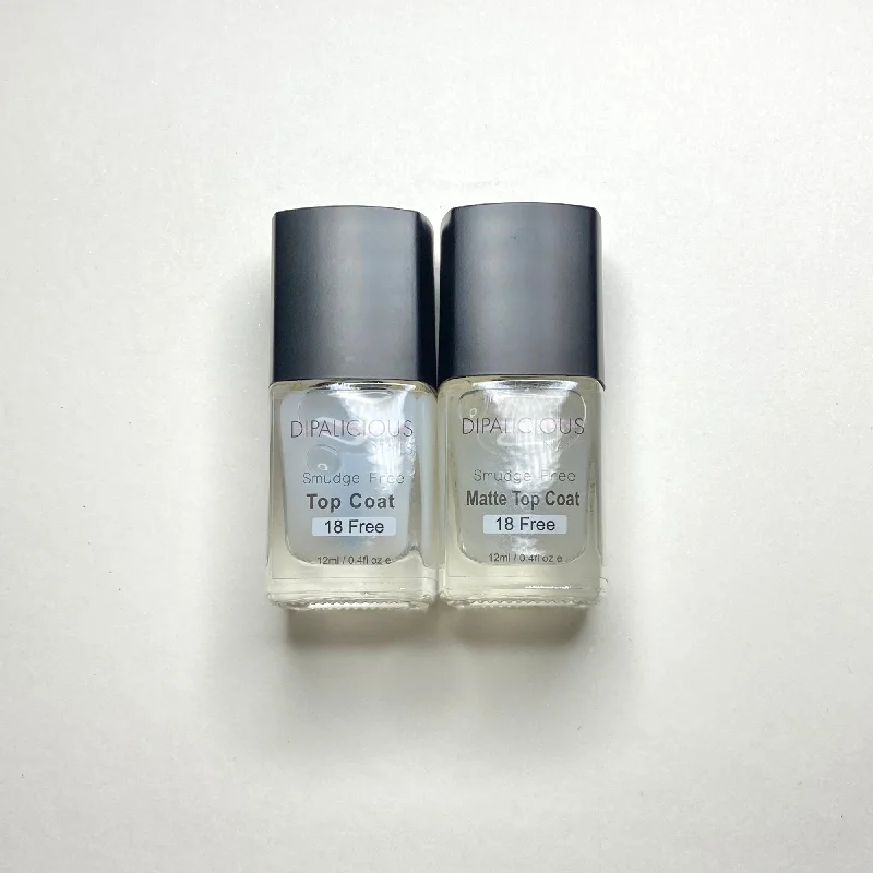 nail polish knoll round-Smudge Free Duo - Glossy + Matte