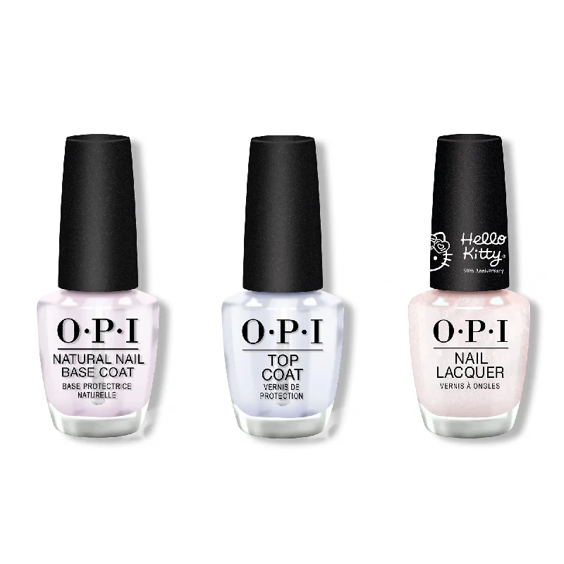 nail polish rapids foam-OPI - Nail Lacquer Combo - Base, Top & Let's Be Friends Forever