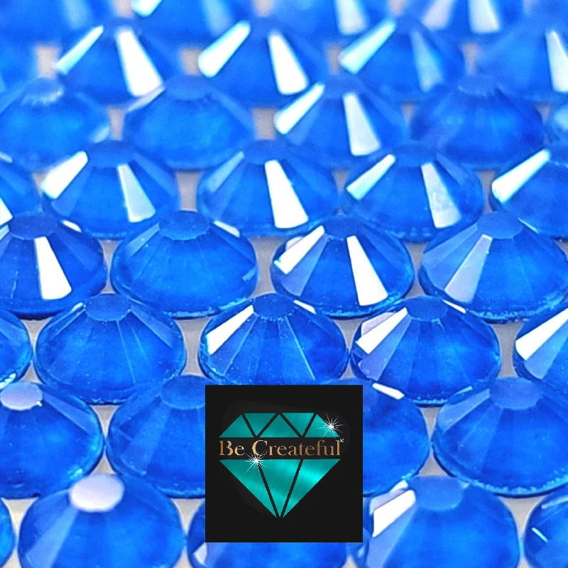 Nail rhinestone flare hues-FLATBACK Neon Blue Rhinestones