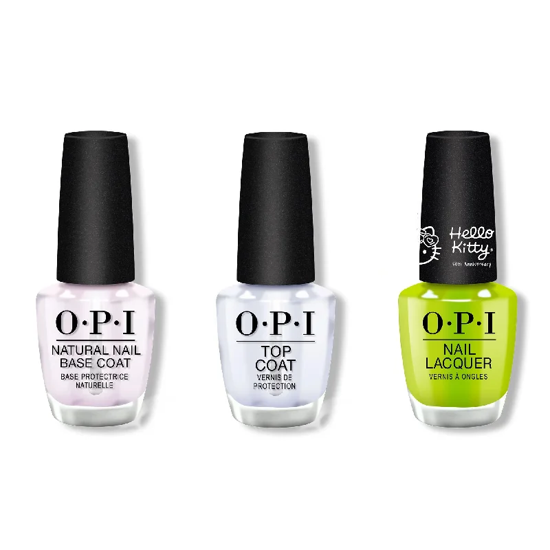 nail polish fountain arc-OPI - Nail Lacquer Combo - Base, Top & Hello Kindness