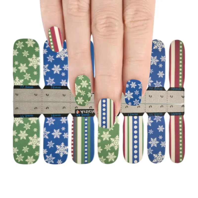 nail repair for nail repair checked kit-Patriotic Snowflakes