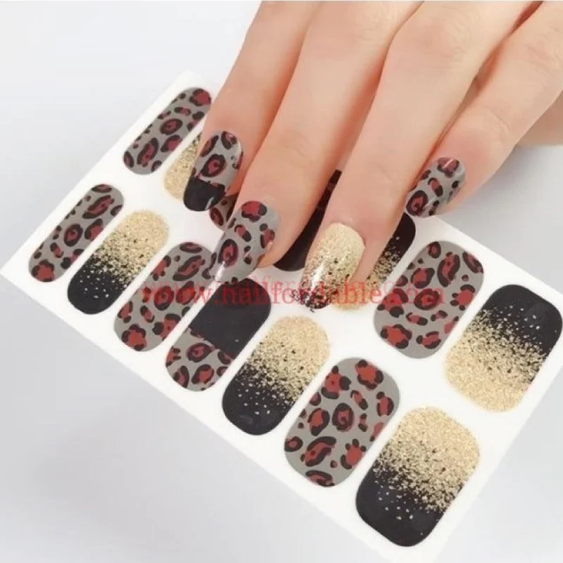 nail repair with finish-rich polish-Sparkling Cheeta