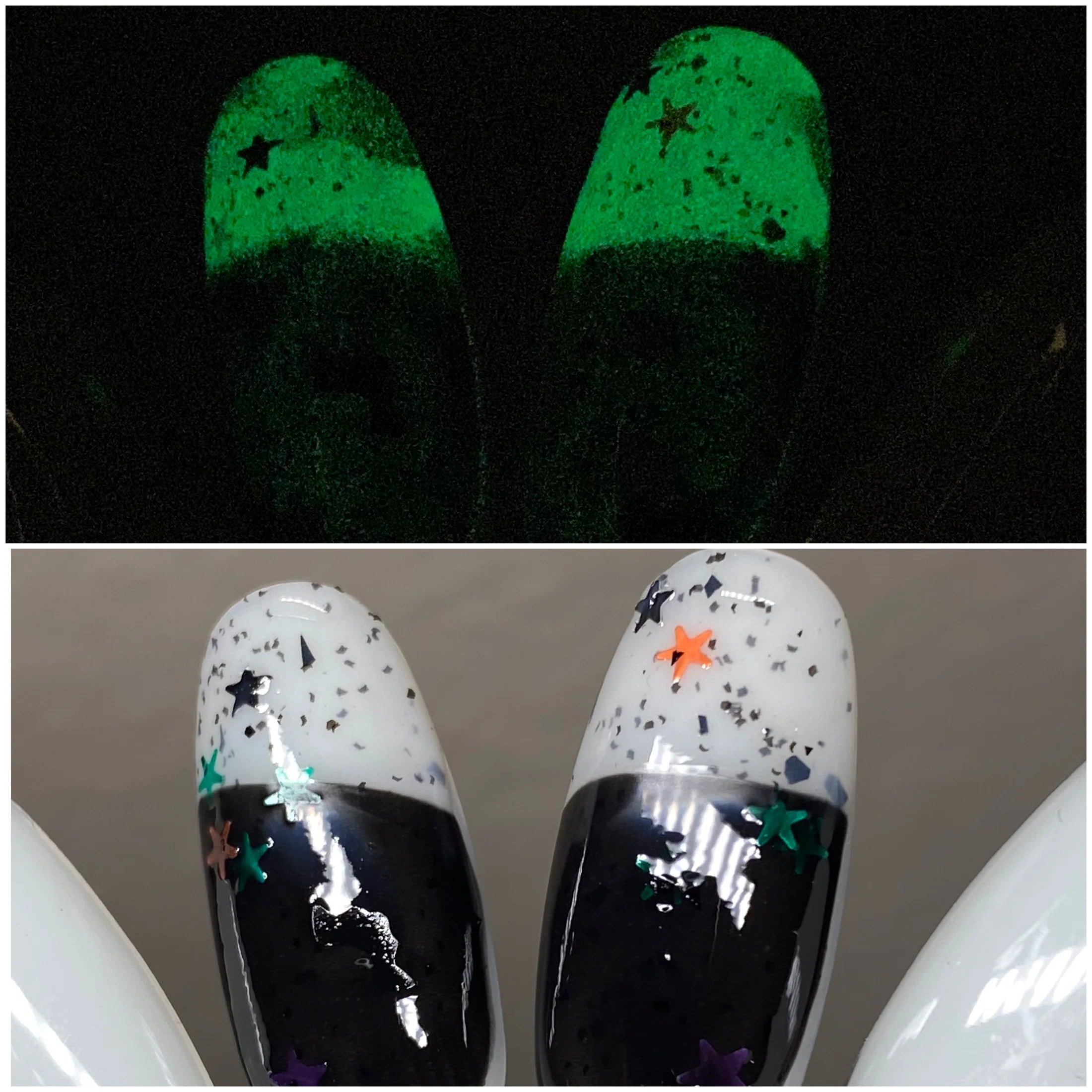 Nail art decoration climb-I’m Batty About You - Green GITD