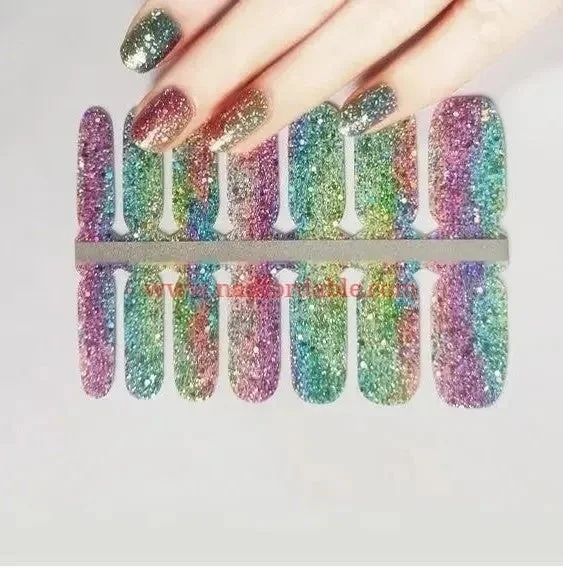 nail repair with fan-favorite kit-Vertical Rainbow