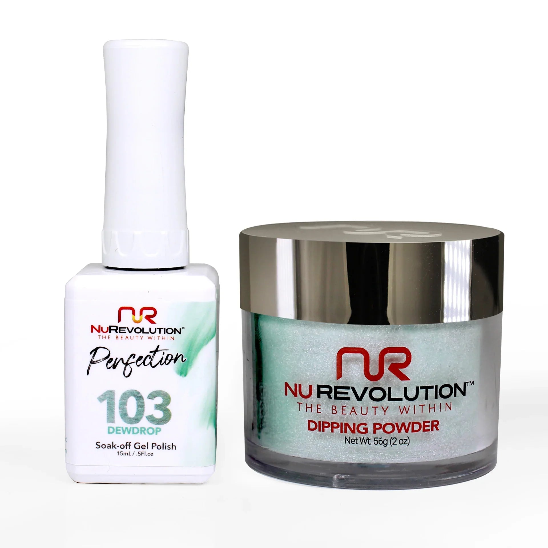 nail polish wharf anchor-NuRevolution Perfection 103 Dewdrop