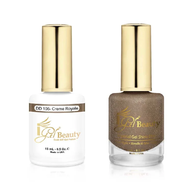 nail polish trench deepen-iGel DD106 Gel Polish & Lacquer Duo (15ml) Creme Royale