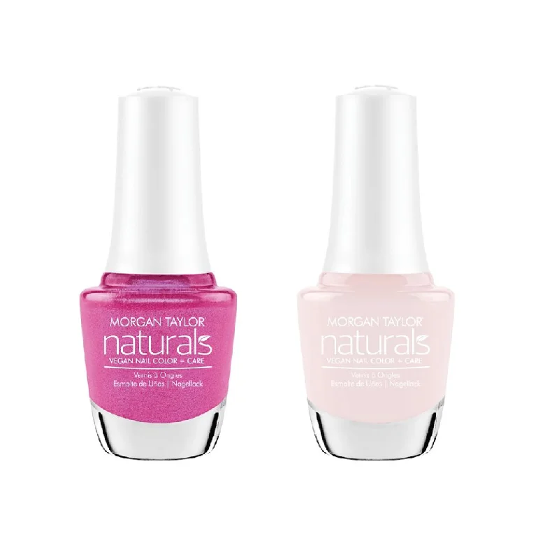 nail polish spire thrust-Morgan Taylor - Naturals Combo - Permanent Pink & Pure & Simple