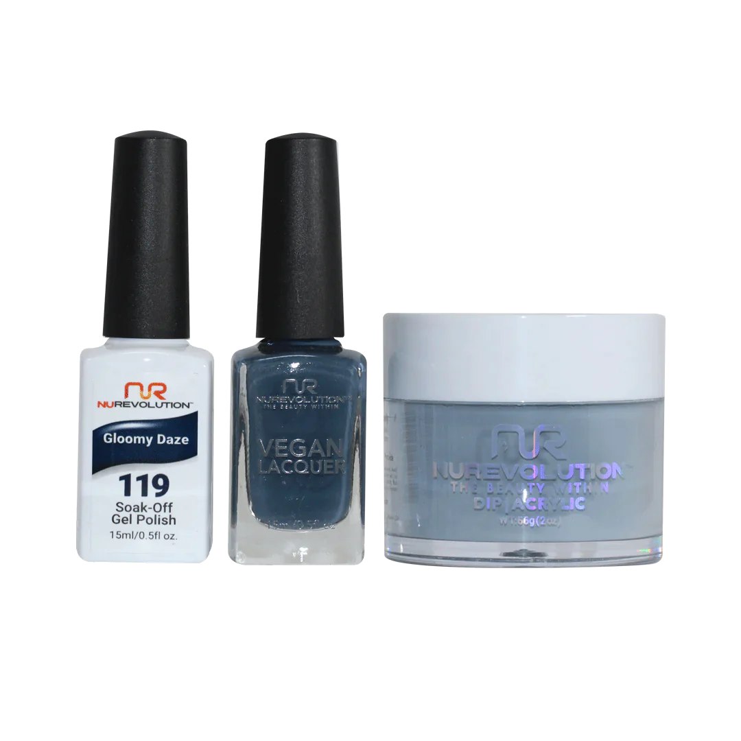 nail polish storm rage-NuRevolution Trio set 119 Gloomy Daze