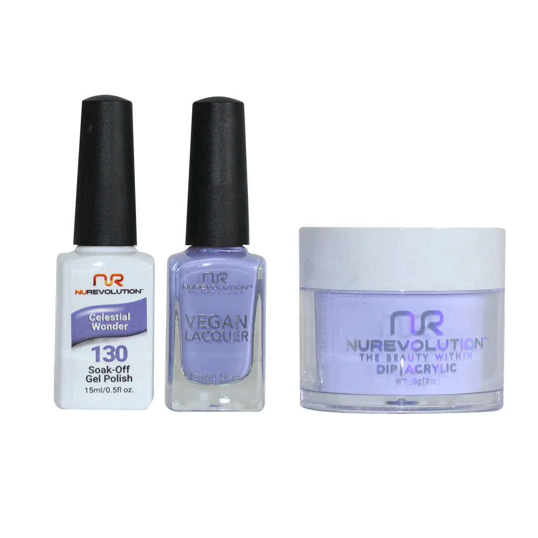 nail polish easel tilt-NuRevolution Trio set 130 Celestial Wonder