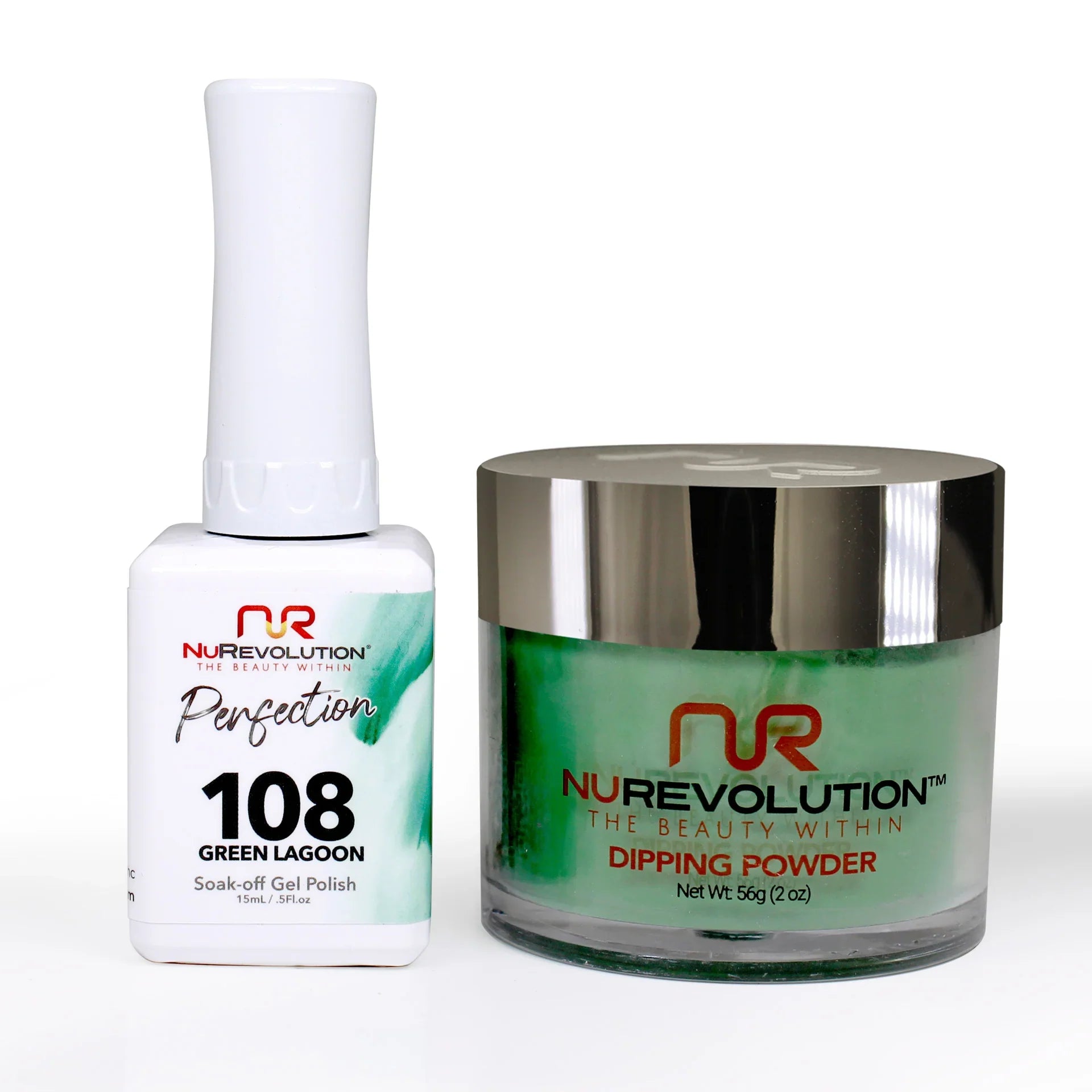 nail polish silo fill-NuRevolution Perfection 108 Green Lagoon