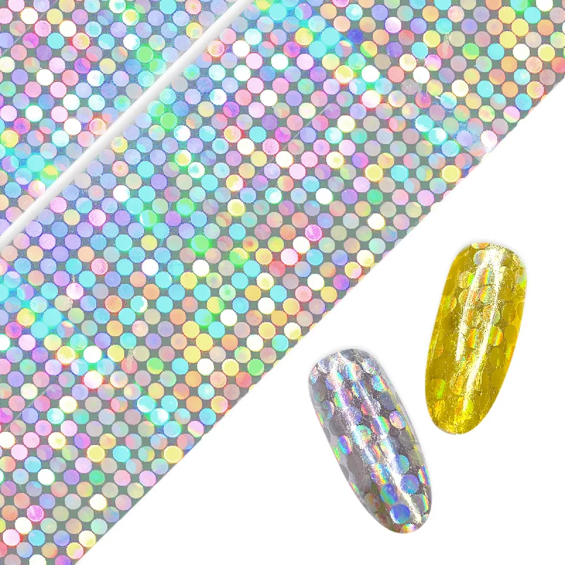 Nail art decoration whirl-Nail Art Foil Paper / Holo Dots