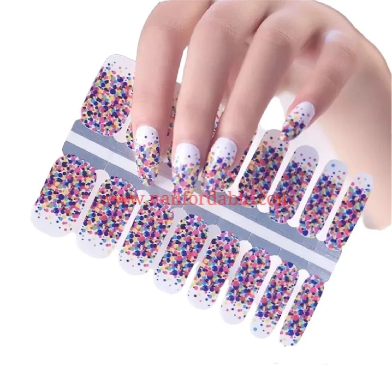 nail repair with strength-rich gel-Confetti