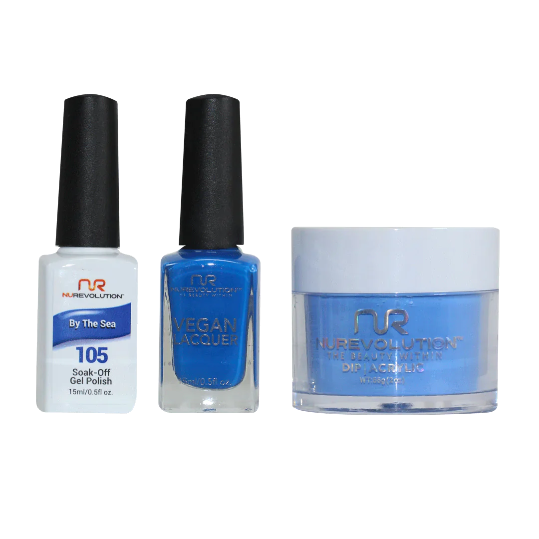 nail polish mist creep-NuRevolution Trio set 105 By The Sea