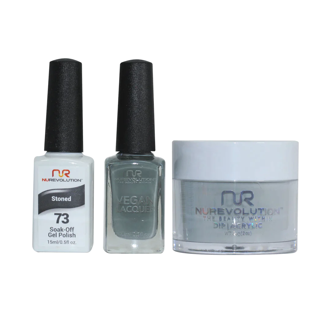 nail polish rafter raise-NuRevolution Trio set 073 Stoned