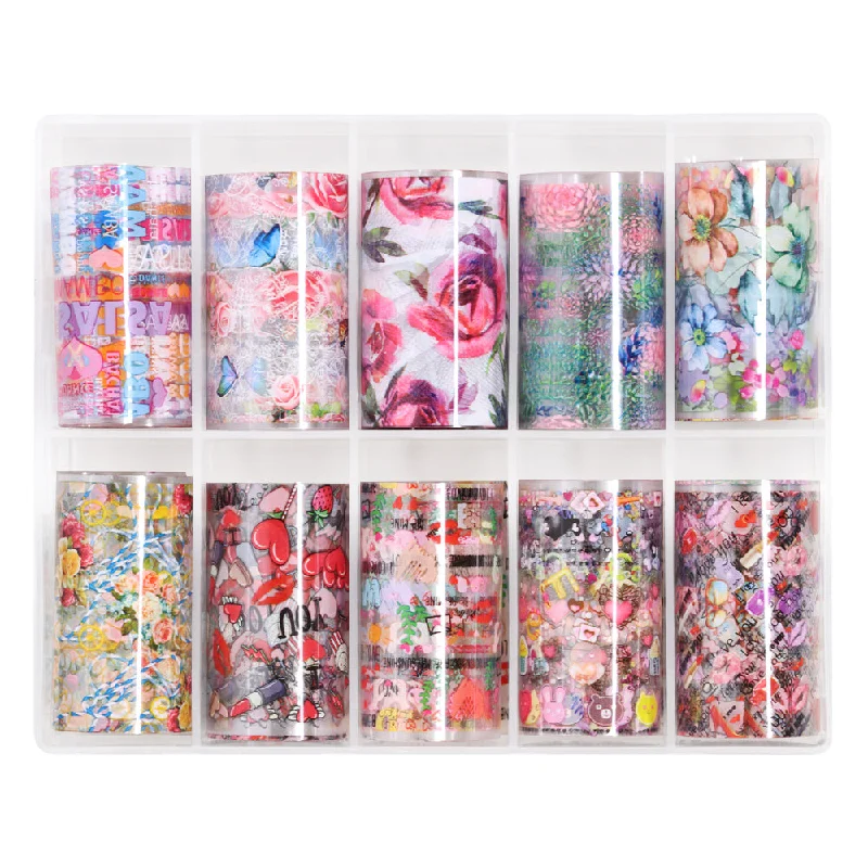 Nail art decoration valley-Nail Art Foil Box / Lovers Passion